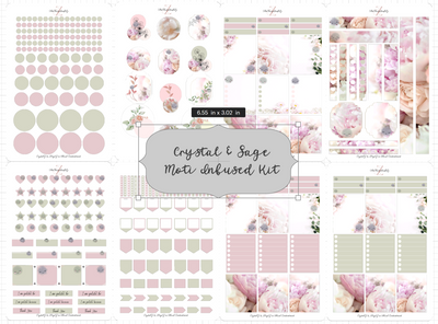 Crystal Sage Florals Sticker Kits - The Chronicles of LZ