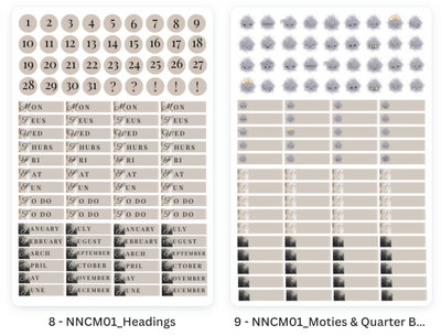 Novelty Neutrals Mega Sticker Kit - The Chronicles of LZ