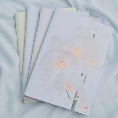 Pearlescent Yellow and Orchid Bliss Handmade Cahier 4 Pack - The Chronicles of LZ