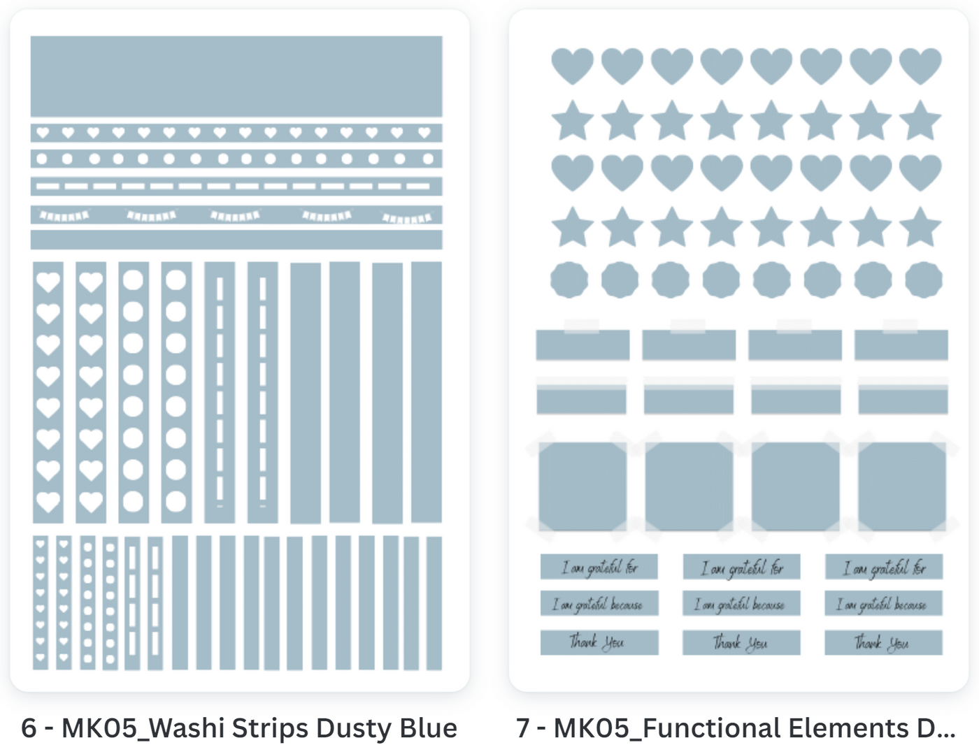 Blue Orchid Floral Bliss Mega Sticker Kit - The Chronicles of LZ