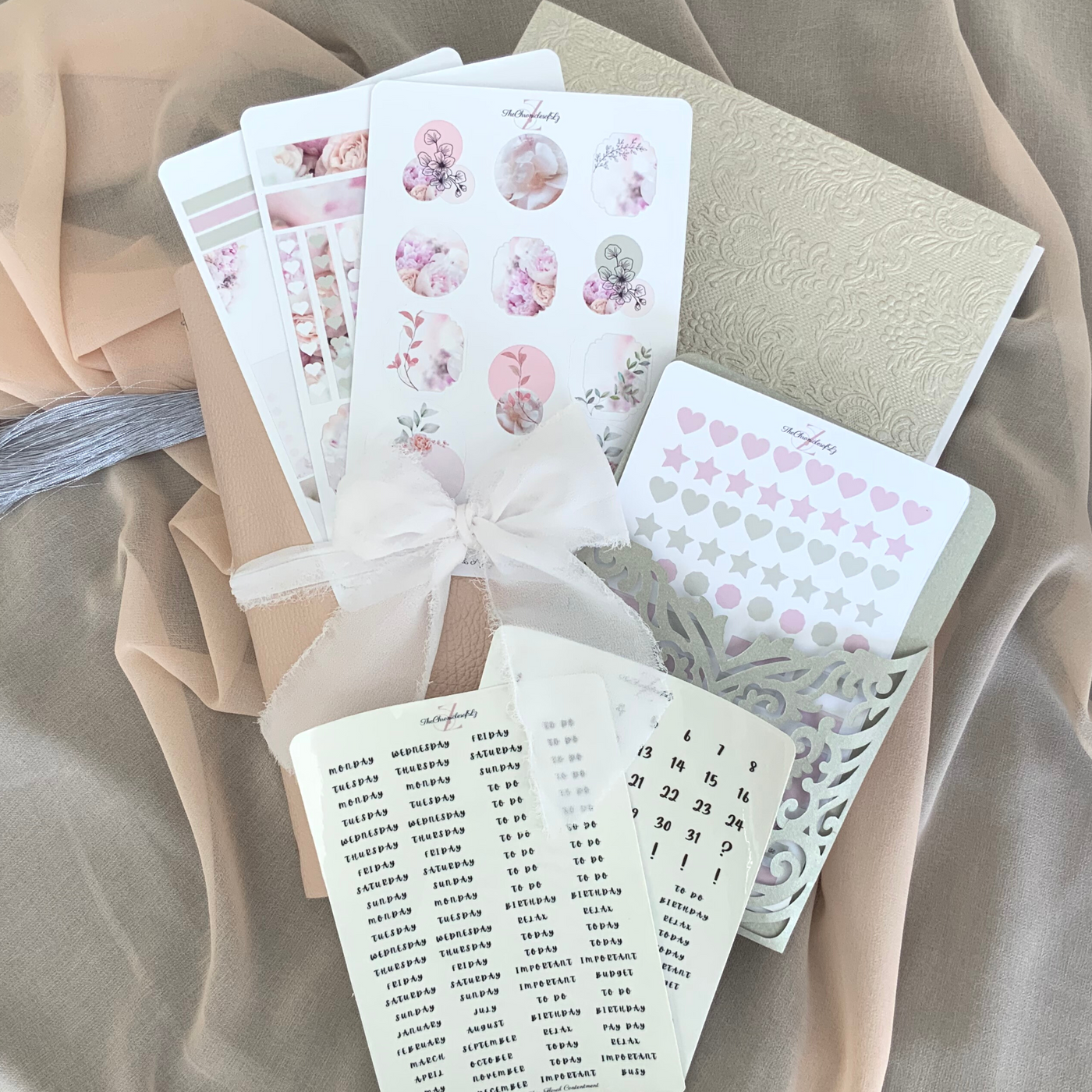 Crystal Sage Florals Sticker Kits - The Chronicles of LZ